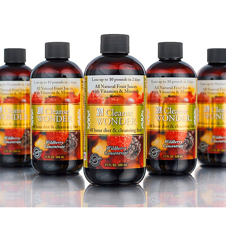 Combo 3 chai Nước hỗ trợ giảm cân và thanh lọc cơ thể Cleanse Wonder TẶNG 1 CHAI Cleanse Wonder