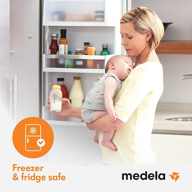 Bộ 3 bình trữ sữa Medela 150ml Uy tín Tiết kiệm - Hình ảnh 3