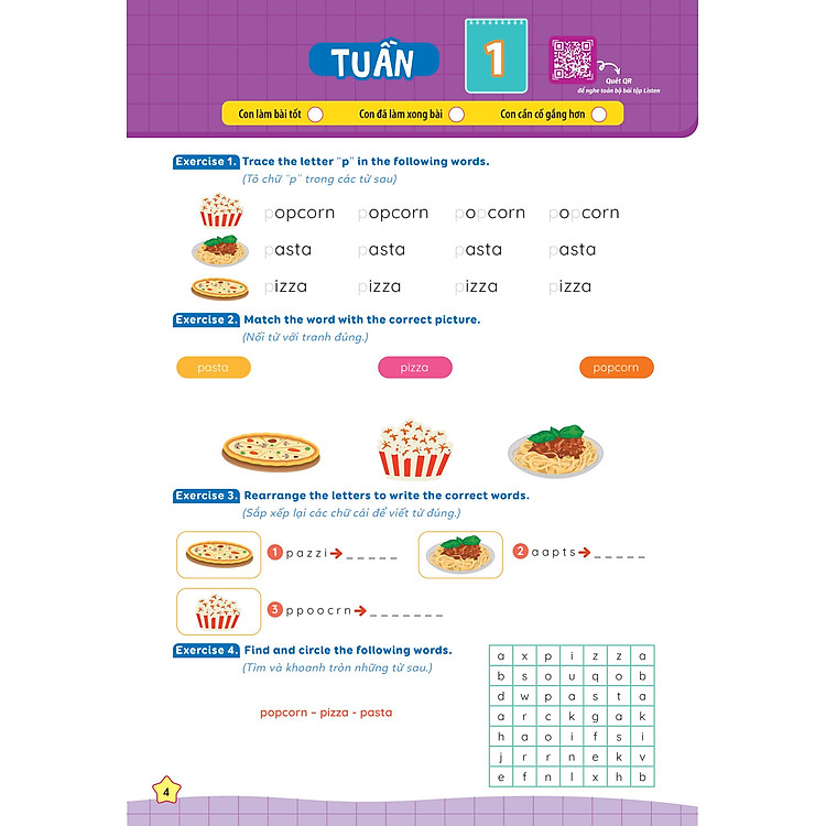 Phiếu Bài Tập Cuối Tuần Tiếng Anh 2 - Global Success (35 Tuần Học) - Ảnh 5