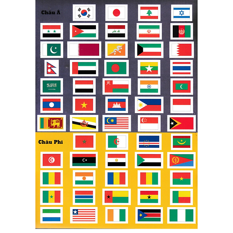 Quốc Kì Các Nước Trên Thế Giới - Sách Dán Hình Thông Minh Kèm Bản Đồ Thế Giới - Ảnh 4