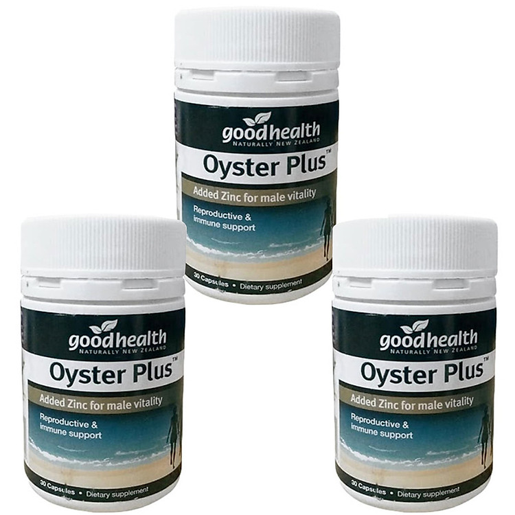 Combo 3 Hộp Tinh Chất Hàu Goodhealth Oyster Plus 30 Viên - Giúp Tăng Cường Sinh Lý - Cải Thiện Chất Lượng Tinh Trùng - Hàng Chính Hãng New Zealand