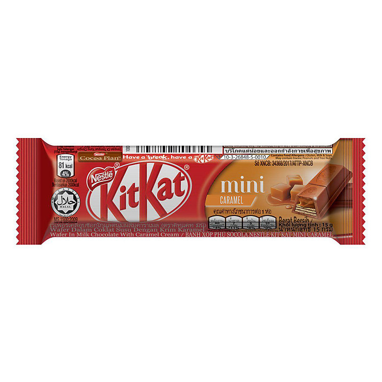 Socola Kit Kat Mini Vị Caramel (15g)
