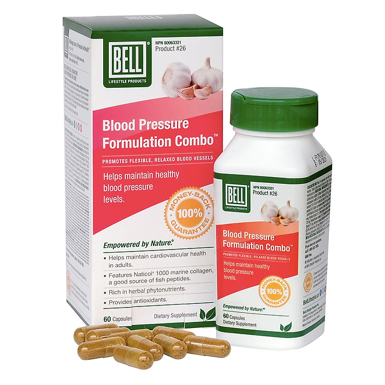 Thực Phẩm Chức Năng Huyết Áp Và Tim Mạch Bell Blood Pressure Formulation (60 Viên / Hộp)
