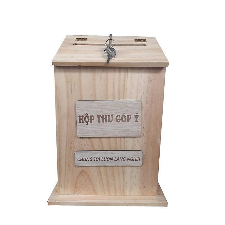 Hộp thư góp ý bằng gỗ, hộp thư góp ý kiểu dáng hiện đại thích hợp cho công ty, các văn phòng công ty