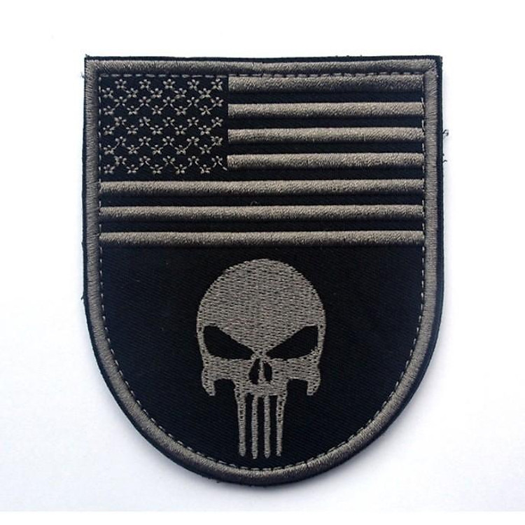 Patch huy hiệu cờ Mỹ hình khiên