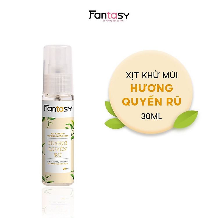 Xịt khử mùi hương nước hoa Fantasy 30ml - Hương Quyến rũ