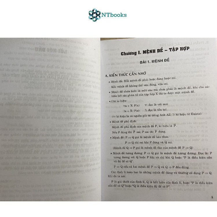 Phân loại và giải chi tiết các dạng bài tập Toán 10 (Tập 1) - Ảnh 2