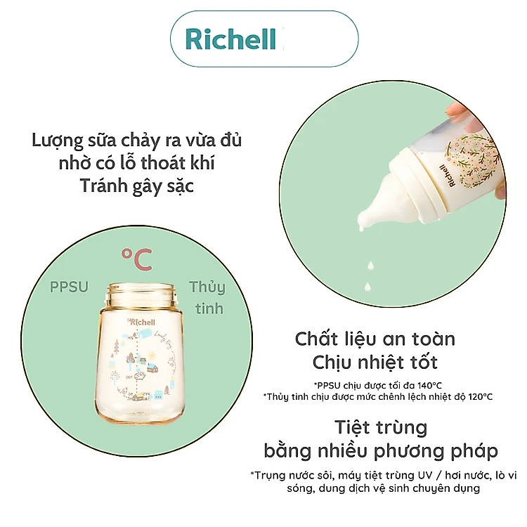 Núm ty Hanaemi Richell S/M/L - M Ưu đãi - Hình ảnh 3