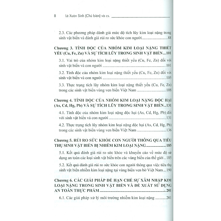 Cơ Chế Tích Luỹ Kim Loại Nặng Trong Một Số Loài Sinh Vật Biển Và Giải Pháp An Toàn Thực Phẩm - Ảnh 5