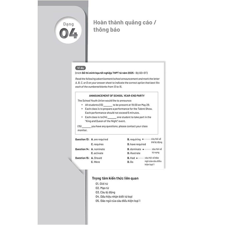 Bộ Đề Thi Thử Tốt Nghiệp THPT Môn Tiếng Anh 2025 - Ảnh 4