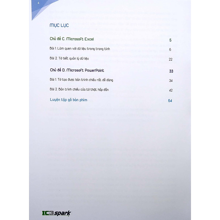 IC3 Spark - Các Ứng Dụng Chủ Chốt - Tập 2: Microsoft Excel Và Microsoft PowerPoint - Ảnh 2