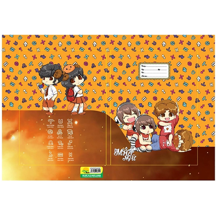 Bộ 2 Giấy Bao Tập Lớp Học Mật Ngữ (10 Tờ/xấp) - Mẫu 7