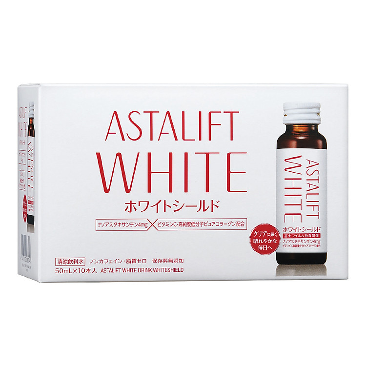 Collagen dạng nước dưỡng trắng chống nắng Astalift Drink Whiteshield(10 lọ x 50ml)
