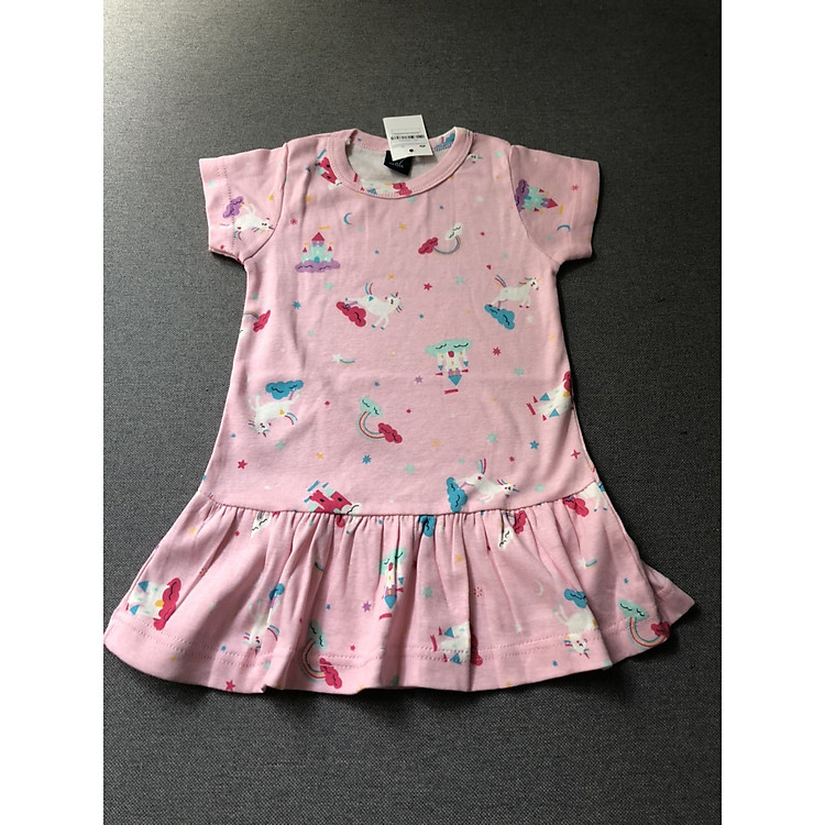 Combo 2 đầm bé gái thun cotton