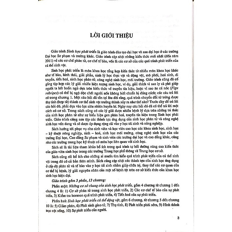 Giáo trình Sinh học phát triển - Ảnh 2