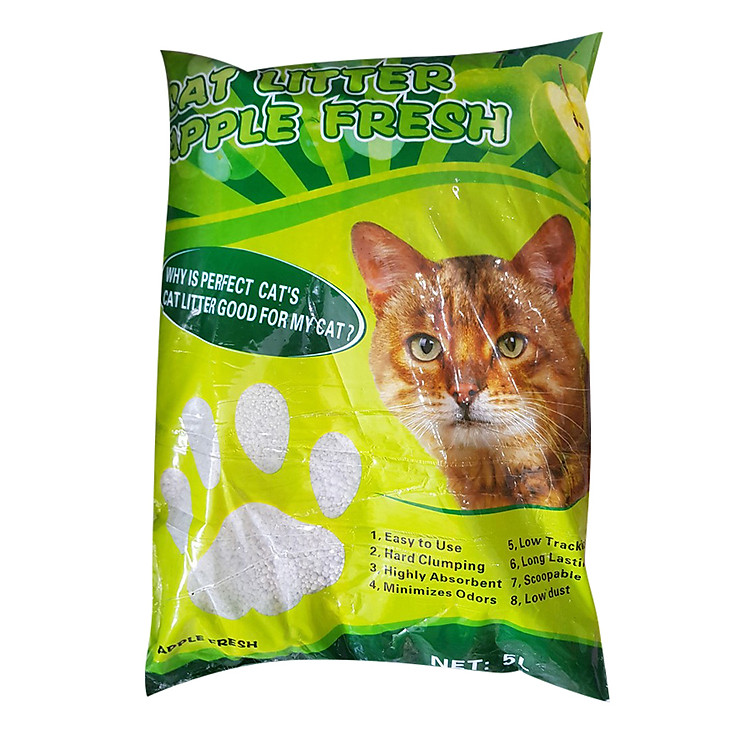 Cát Vệ Sinh Cho Mèo Hương Táo - Perfect Cat 5 Lít