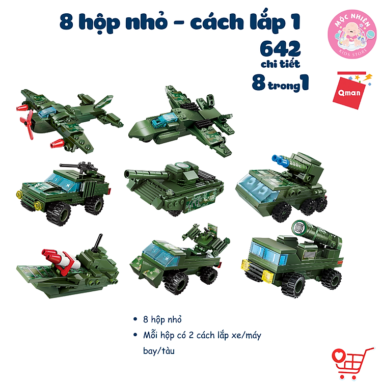 Đồ chơi lắp ráp quân sự Qman 42301 Chính hãng Giá rẻ - Hình ảnh 5