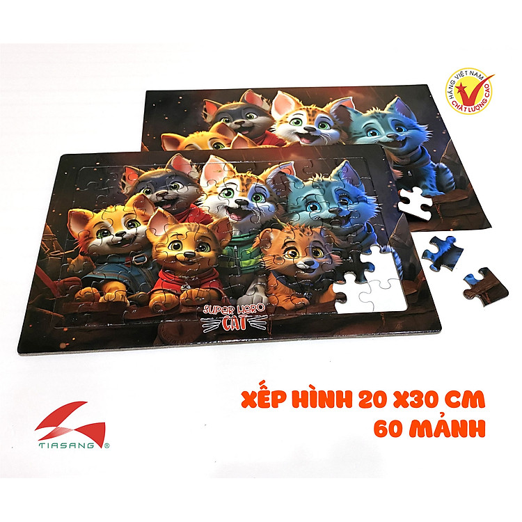 Xếp hình Super Hero Cat 48 mảnh Chính hãng Giá rẻ - Hình ảnh 2