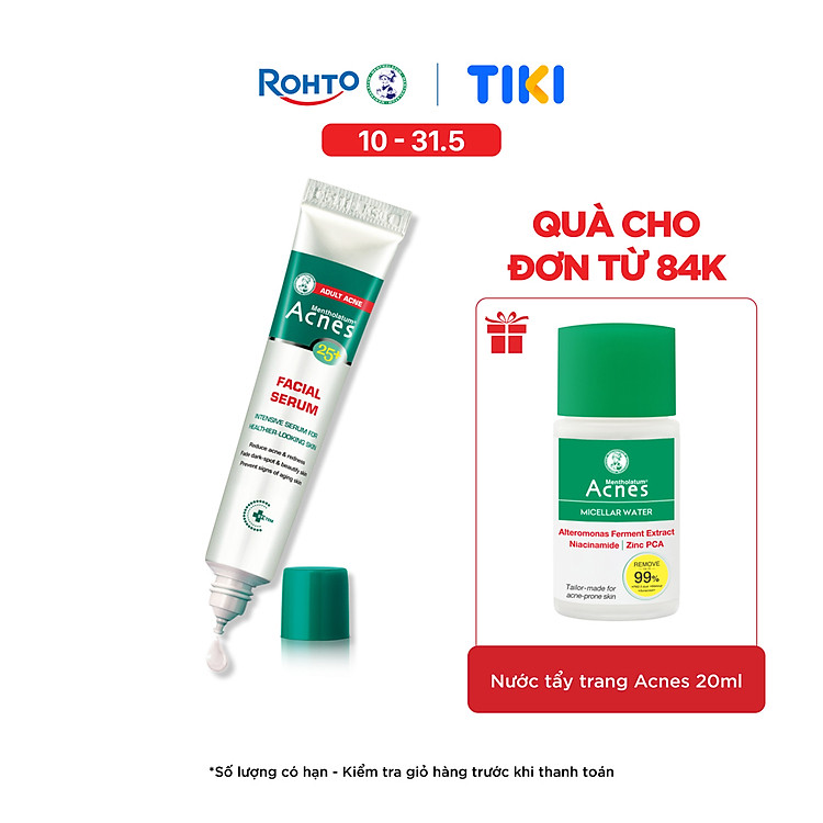 Serum chấm mụn chuyên biệt cho da mụn ở tuổi trưởng thành Acnes 25+ Facial Serum 20ml