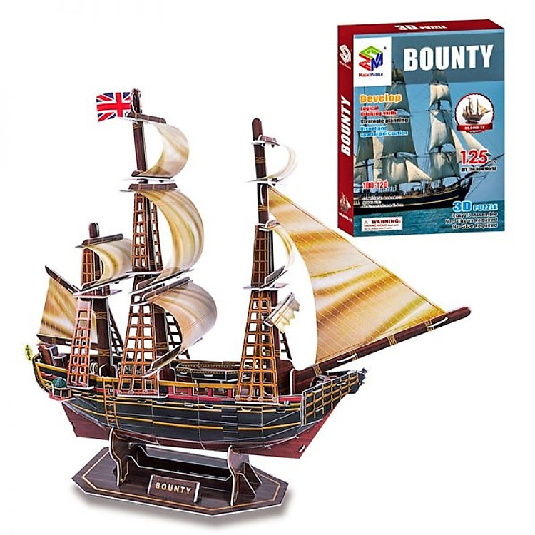 Mô Hình Giấy 3D Magic Puzzle: Thuyền Bounty B468-18