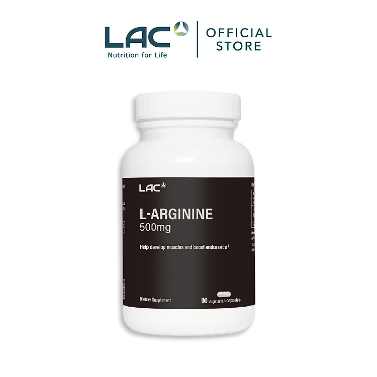 VIÊN UỐNG TĂNG CƯỜNG SỨC BỀN VÀ HIỆU SUẤT TẬP LUYỆN DÀNH CHO NAM GIỚI LAC MEN'S L-ARGININE 500MG (90 VIÊN)