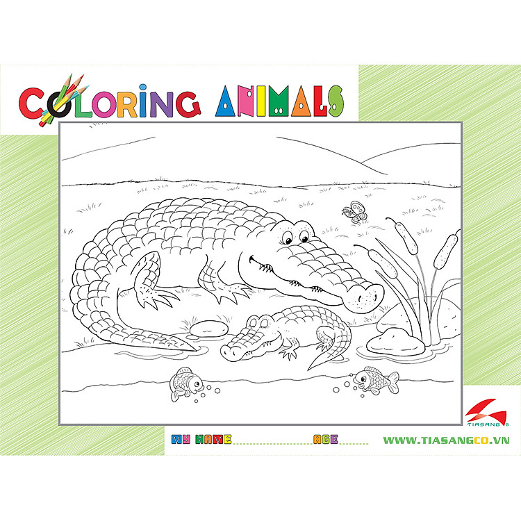 Xếp hình Cá Sấu 30 Mảnh - Tặng Tranh Tô Màu Chính hãng Tiết kiệm - Hình ảnh 2