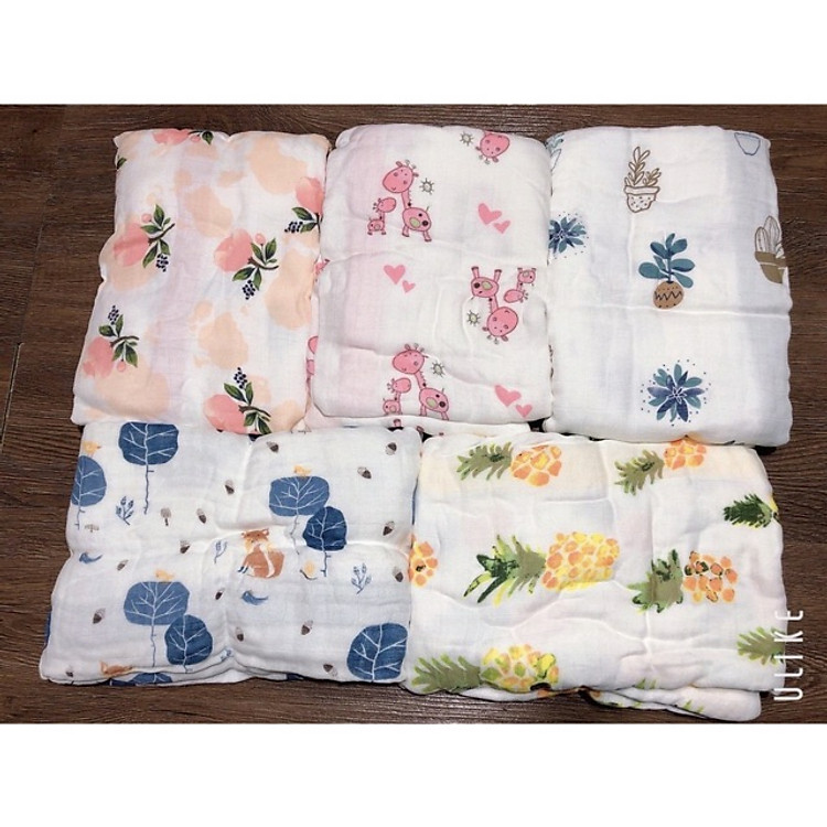 Chăn Aden&Anais sợi tre 4 lớp Chính hãng Ưu đãi - Hình ảnh 5