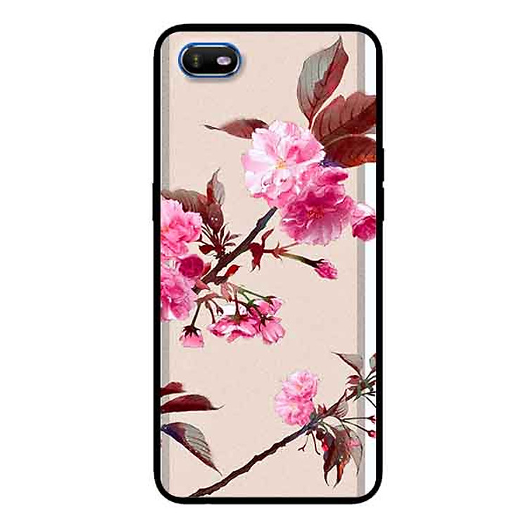 Ốp Lưng in cho Oppo A1K Mẫu Cành Hoa Đào - Hàng Chính Hãng
