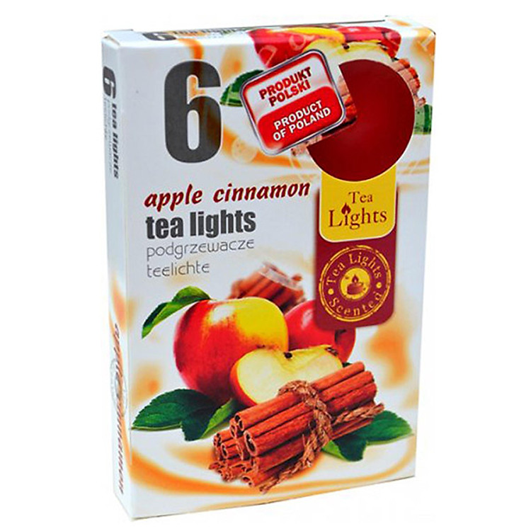 Hộp 6 nến thơm Tea lights Admit Apple Cinnamon ADM7579 (Hương táo, quế)