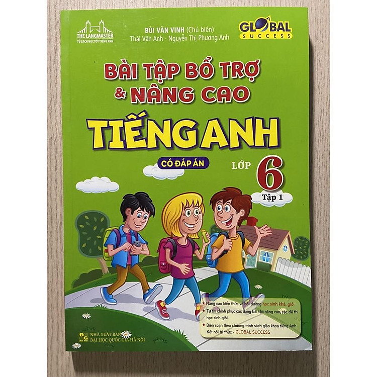 Bài Tập Bổ Trợ và Nâng Cao Tiếng Anh Lớp 6 Tập 1 (Có Đáp Án)
