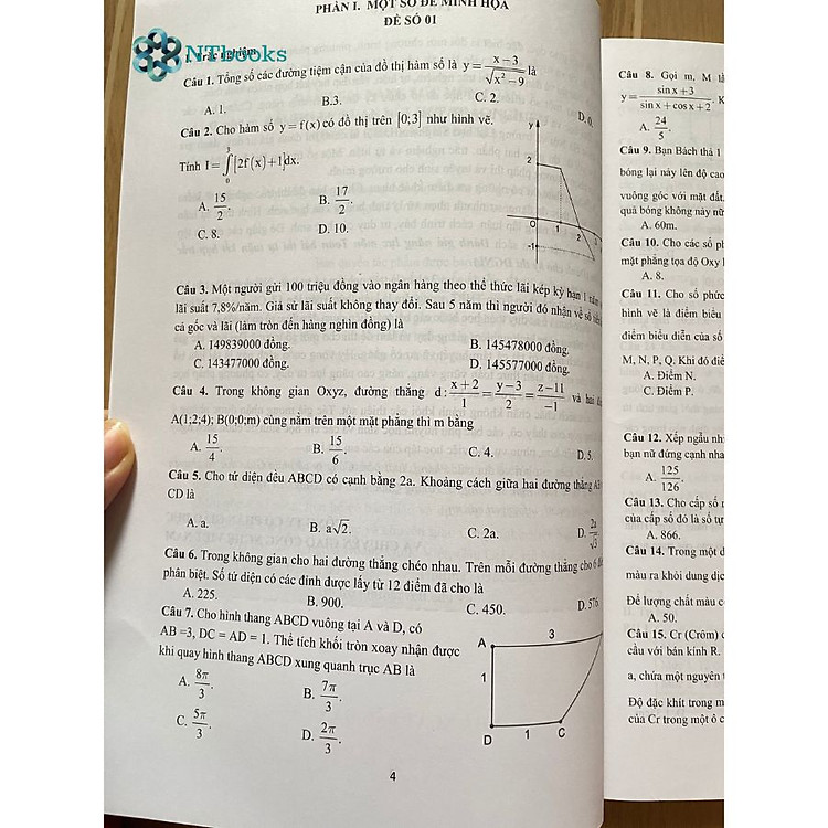 Đánh Giá Năng Lực Môn Toán Bài Thi Tự Luận Kết Hợp Trắc Nghiệm - Ảnh 3