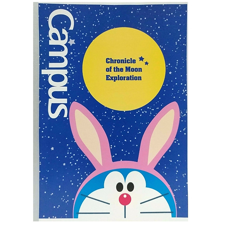 Bộ 5 Vở Campus Doaremon B5 - Kẻ Ngang Có Chấm - 200 Trang - NB-BDME200