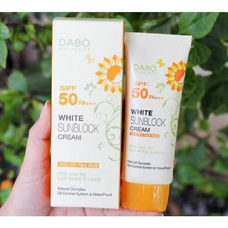 Kem chống nắng hoa cúc trắng mịn da DABO SPF 50 PA+++ Hàn quốc ( 70ml)- Hàng chính hãng