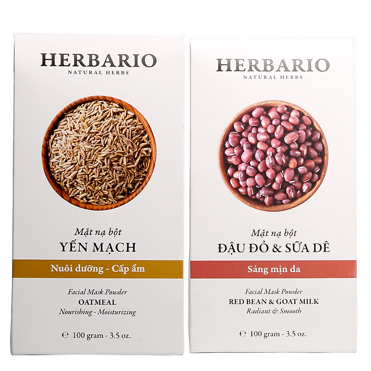 Combo Bột yến mạch (100g) + Bột đậu đỏ & sữa dê (100g)