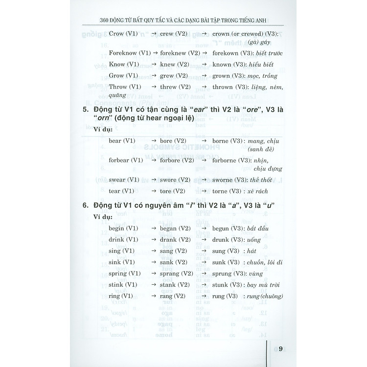 Luyện Trí Nhớ 360 Động Từ Bất Quy Tắc Và Các Dạng Bài Tập Trong Tiếng Anh - Ảnh 7