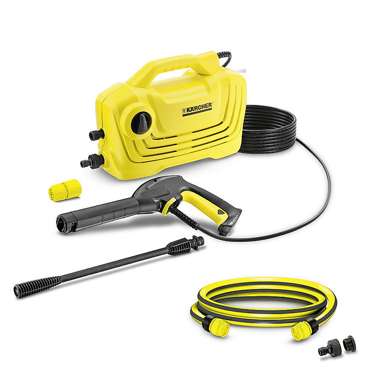 Combo Máy phun rửa áp lực cao Karcher K 2 Classic và dây cấp nước 1.5m