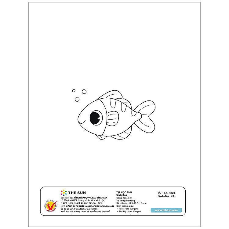 Tập Học Sinh Tô Màu Under Sea (96 trang, 100gsm) - Ảnh 4