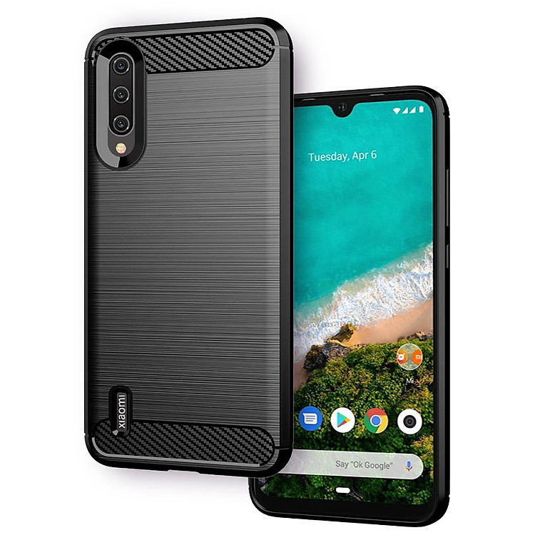 Ốp Lưng Chống Sốc Vân Cabon Dành Cho Điện Thoại Xiaomi Mi A3 Lite