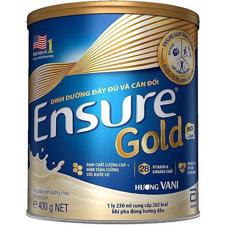 Sữa Bột Abbott Ensure Gold Hộp 400G