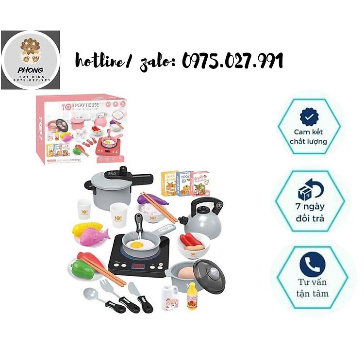 Mua tại Tiki: Bộ nấu ăn 36 chi tiết màu hồng Chính hãng Tiết kiệm