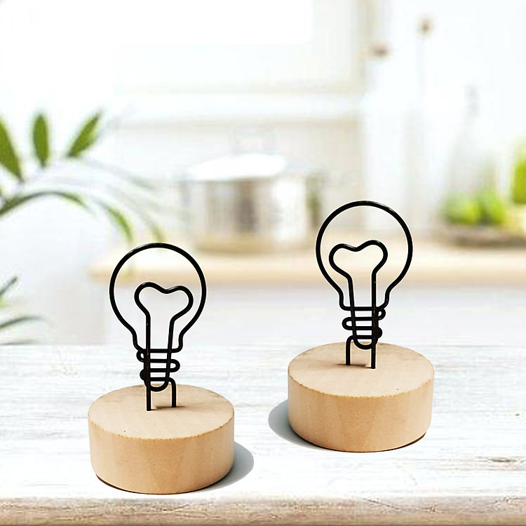 2 kẹp trang trí hình bóng đèn