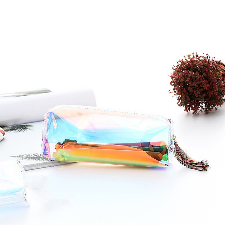 Túi bút hologram trong suốt