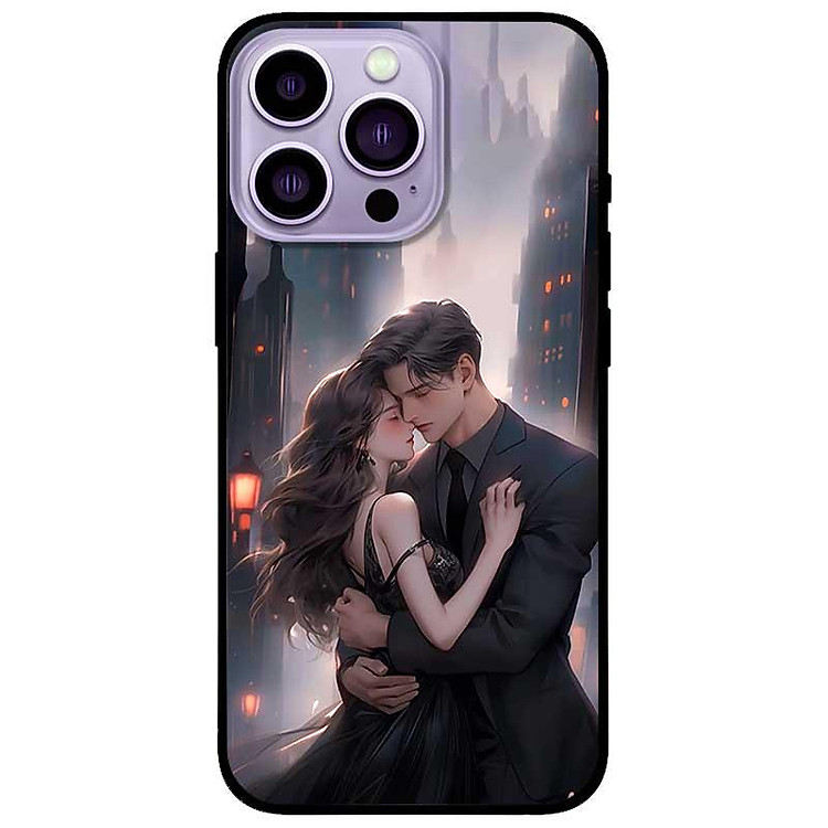 Ốp lưng cho iPhone 12 - iPhone 12 Pro - 12 Pro Max - 13 Mini - iPhone 13 - 13 Pro - 13 Pro Max - Cặp Đôi Áo Đen - Hàng Chính Hãng