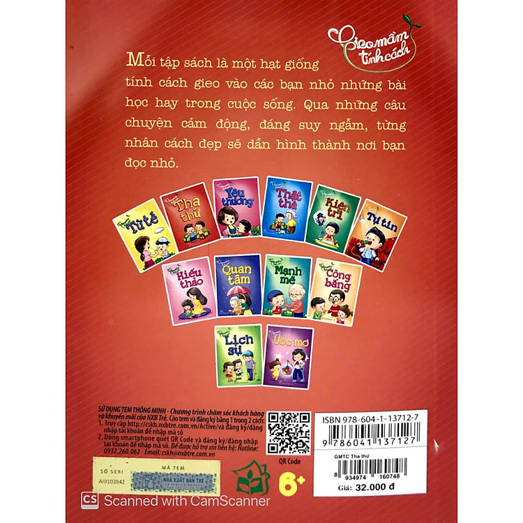 Gieo Mầm Tính Cách - Tha Thứ (Tái Bản) - Ảnh 2
