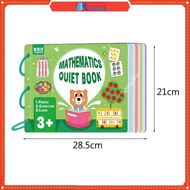 Tìm mua tại Avakids: Sách bóc dán toán học Montessori cho bé - Ngập tràn khuyến mãi