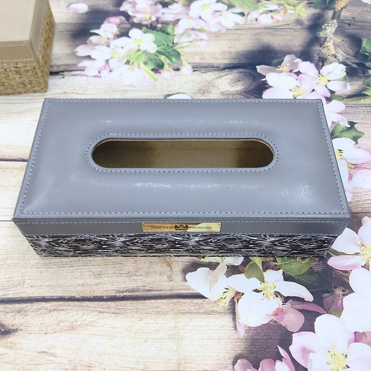 Hộp đựng khăn giấy bọc da cao cấp Juncrtion Produce