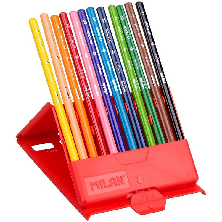 Bút Chì Màu Tam Giác Milan 0729312 (12 chiếc) - Ảnh 3
