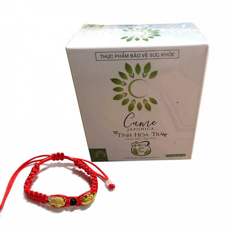 Thực phẩm chức năng Trà hỗ trợ giảm cân Came japonica hộp 10 gói/10gr mẫu mới + Tặng kèm vòng phong thủy Cực Chất