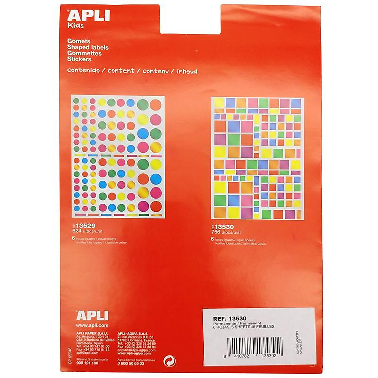 Sticker Vuông Nhiều Màu APLI 13530 - Ảnh 3