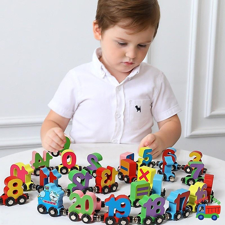 Mua Đồ chơi tàu chở chữ cái gỗ Chính hãng Tiết kiệm - Hình ảnh 2